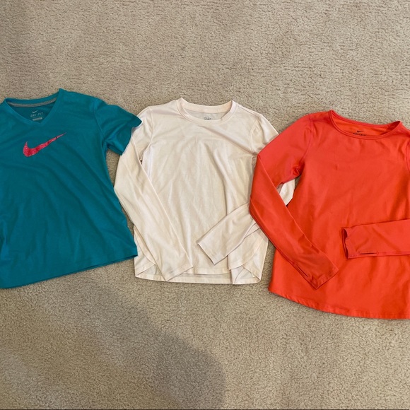 Nike Other - 3 Girl’s Size M Athletic Shirts, Nike & Athleta.